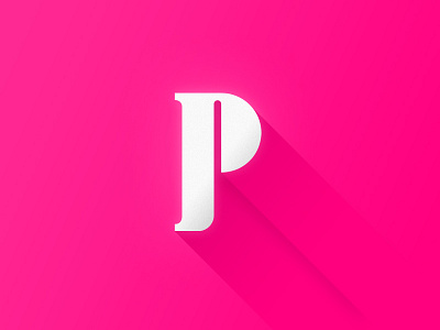 P gradient lettering type type design typography wip