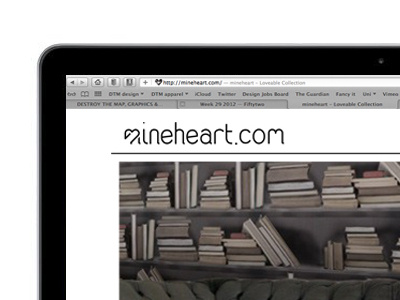 Mac Book Frame mineheart web design wip