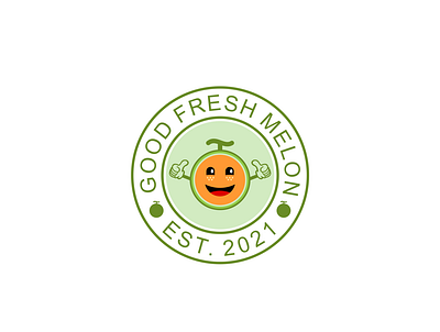 Good Fresh Melon branding design fresh fun graphic design happy icon illustration logo mascot melon vector