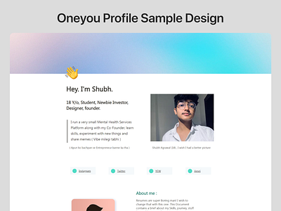 Notion Style Portfolio Design