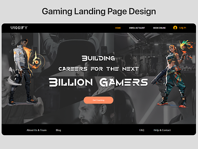 Gaming Landing Page Design