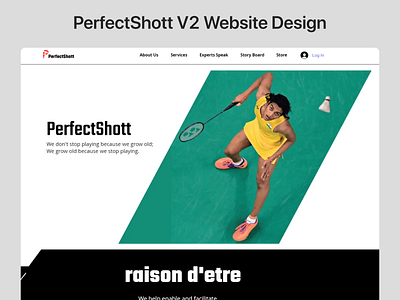 PerfectShott V2 Website Design