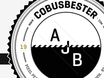 CobusBester black design logo white