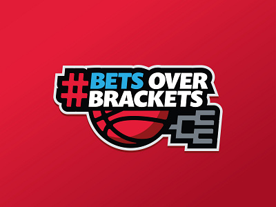 Bets Over Brackets basketball betting branding casino gambling handicapping illustration madness march sports sports design sports logo