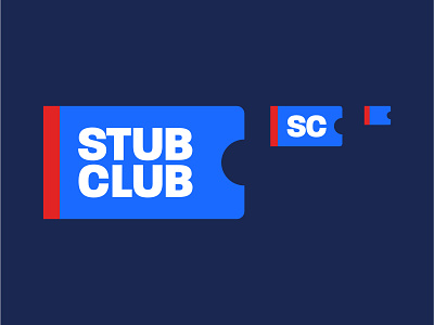 Stub Club™ art direction branding design flat identity illustration logo minimal responsive responsive logo sports sports branding vector