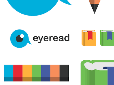 eyeread books eyetracking illustration logo