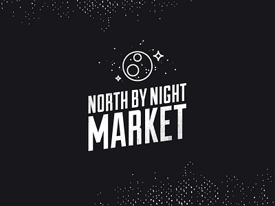 North by Night Market logo moon night market stars