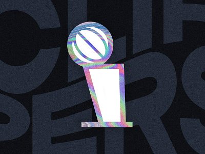 Larry O'Brien Trophy championship clippers flat hologram illustration minimal nba nba playoffs playoffs trophy