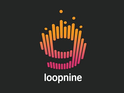 Loopnine branding dance equalizer logo nocturne