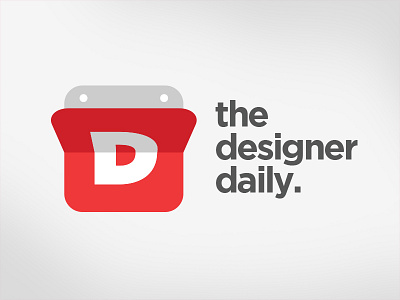 The Designer Daily calendar d designer logo red