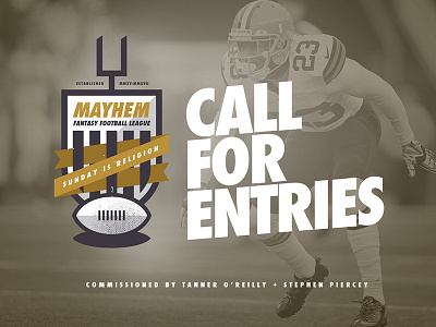 Fantasy Football League Call for Entries Teaser