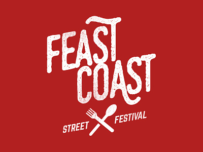 Feast Coast Street Festival branding east coast feast festival food foodie logotype wordmark