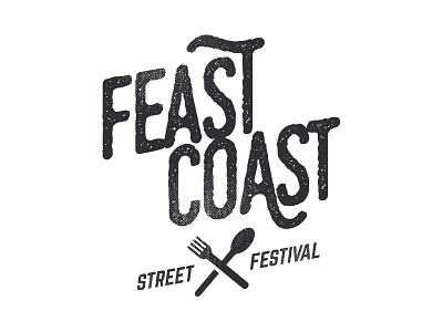 Feast Coast Street Festival branding east coast feast festival food foodie logotype wordmark