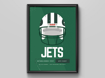 New York Jets Print football helmet jets new york nfl ny poster print