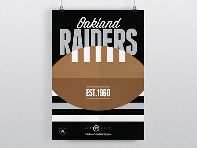 Oakland Raiders NFL Print football nfl oakland poster raiders sports
