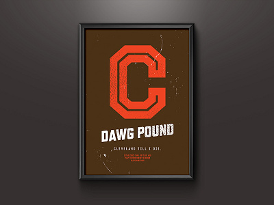 Cleveland Browns Print browns cleveland dawg pound ohio poster print