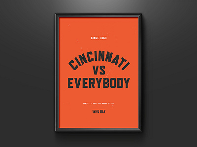 Cincinnati Bengals Uniform Concept by Jake Whitacre on Dribbble