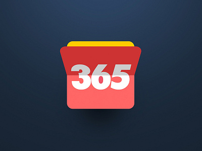 365 Designer blue calendar daily designer flip inspiration instagram perspective pink shadow yellow