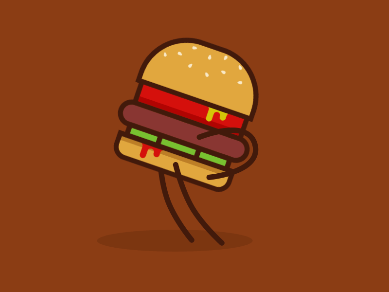 Halifax Burger Week after effects animation brown burger design excitement foodie hamburger illustration mograph motion graphics thrust