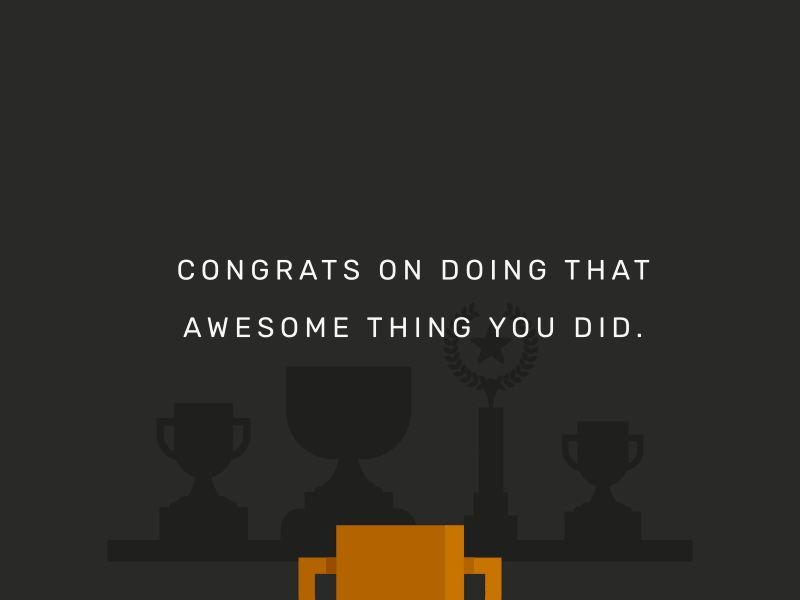 Dribble congrats