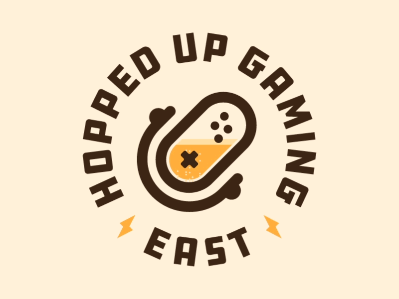 Hopped Up Gaming: East after effects beer gamer gaming logo microphone motion graphic podcast video games