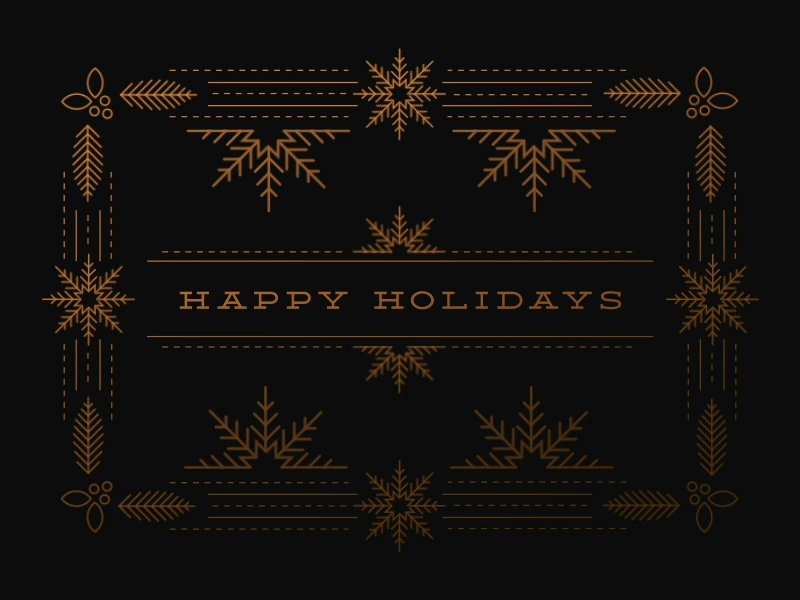 Happy holidays dribbble