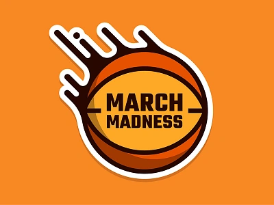 March Madness Basketball basketball hoops madness march ncaa sports sticker vector vinyl