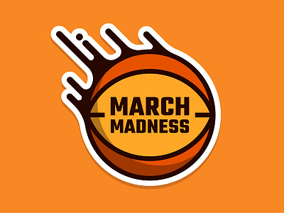 March Madness Basketball basketball hoops madness march ncaa sports sticker vector vinyl