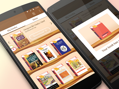 Book store android book bookshelf illustration ios shelf shoping store