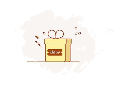 Ic Ideas gift icon illustration present surprise