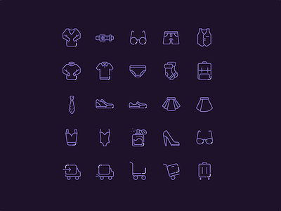 iCONDAY - shopping clothes icons clothes ecommerce iconday icons line lineicon sale shopping