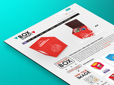 Box Concept Website e commerce light minimal opencart website