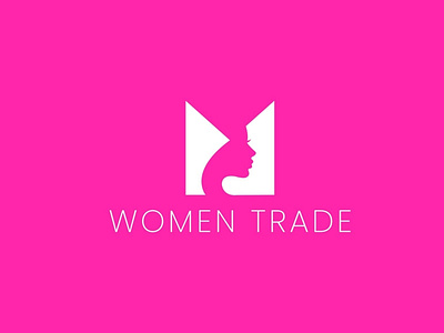 WOMEN TRADE abstract logo branding graphic design graphics designer illustrator logo logo design logo ideas logodesigner logomaker logos logotype marketing minimal minimalist logo modernlogo needlogo negative space logo typography vector