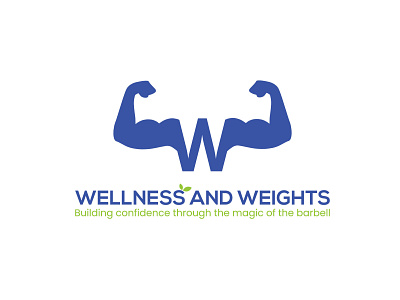 wellness and weights logo design branding design illustration logo logodesign logodesigner logomaker logotype marketing motion graphics professional unique vector