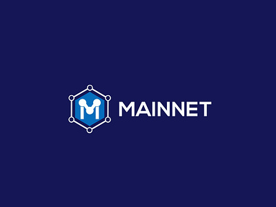 blockchain minimalist logo design