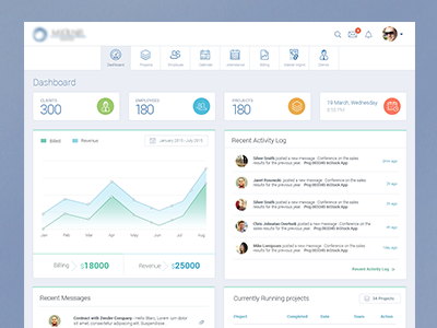 Project Management Tool UI admin clean theme clean ui dashboard pmt tool project management