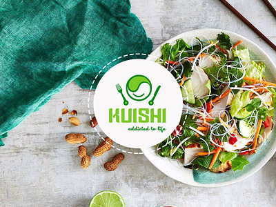 Kuishi branding fitness food logo graphic green healthy food logo logo mascot restaurant salad vector