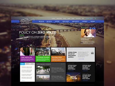 Mahatma gandhi swachhata mission - Website Design grid homepage interface landing ui web webdesign