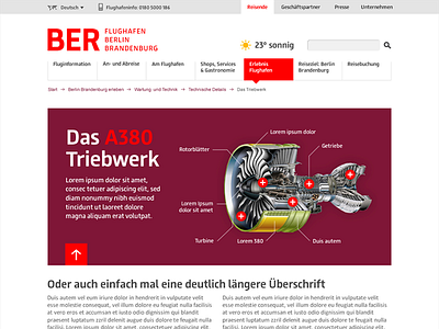 BER Berlin Airport Website