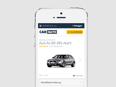 CarFacto Mobile Website mobile responsive website
