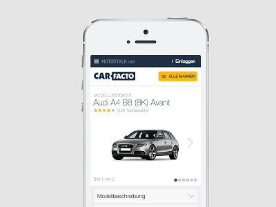 CarFacto Mobile Website