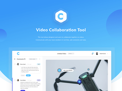 Video Collaboration App chart collaboration collaboration app dashboad education team video app video player video tool web app
