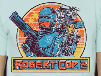Robert Cop 80s movies robo cop t shirts toys