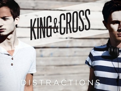 King&Cross — Distractions album cover gotham music photography typography
