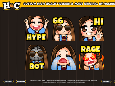 Custom emotes for twitch, youtube, discord and facebook custom emote twitch discord emote facebook emote loyalty badges sub badges sub emotes twitch sub emote twitchemote unique emote youtube emote