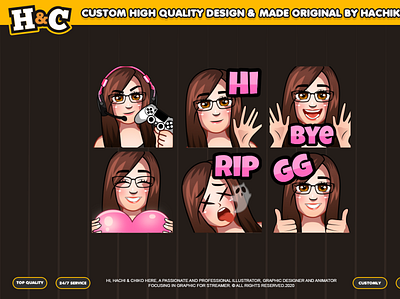 Custom emotes for twitch, youtube, discord and facebook custom emote twitch discord emote facebook emote loyalty badges sub badges sub emotes twitch sub emote twitchemote unique emote youtube emote