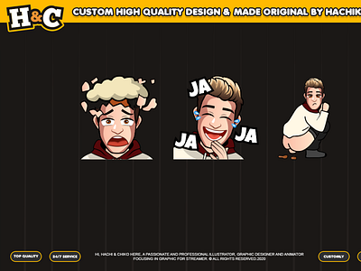 Custom emotes for twitch, youtube, discord and facebook