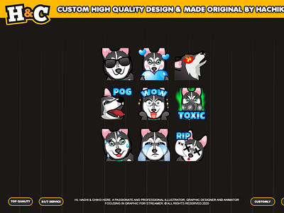 Custom emotes for twitch, youtube, discord and facebook animal emotes custom emotes custom emotes twitch cuteemotes discord emotes emotes for twitch facebook emotes poghamp emotes wolf emotes youtube emotes