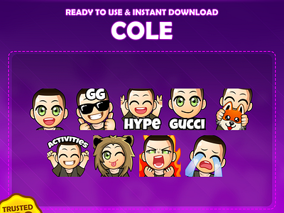 Custom emotes for twitch, youtube, discord and facebook custom sub emotes custom twitch badges custom twitch emotes cuteemotes kawaiiart sub badges twitch badges twitch emotes twitch emotes artist youtube emotes