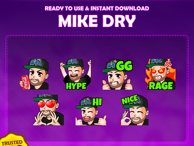 Custom emotes for twitch, youtube, discord and facebook black green emotes coke emotes custom twitch emotes hi emotes hype emotes love emotes male emotes nice emotes rage emotes twitch emotes